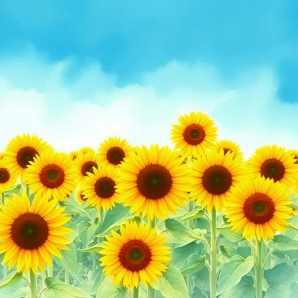 Sunflowers In The Field 1