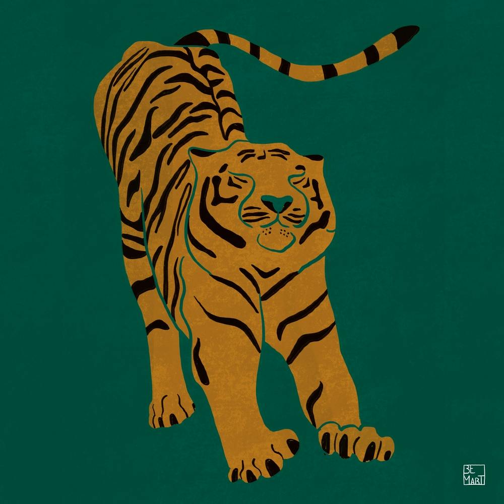 Tiger Doesnt Lose Sleep Square