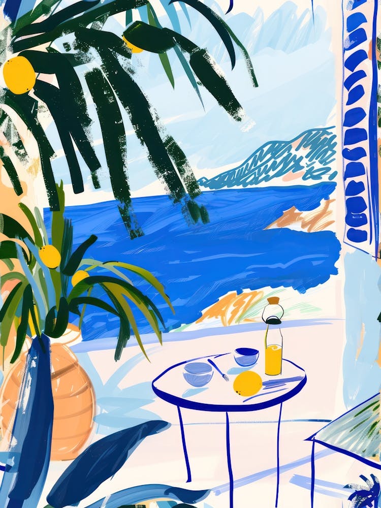 Travel Poster Happy Places Amalfi Coast 0