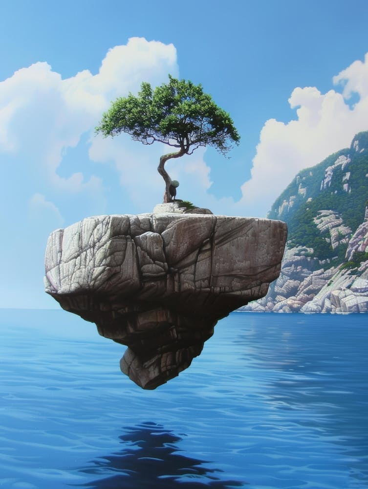 Arbre Sur Un Rocher