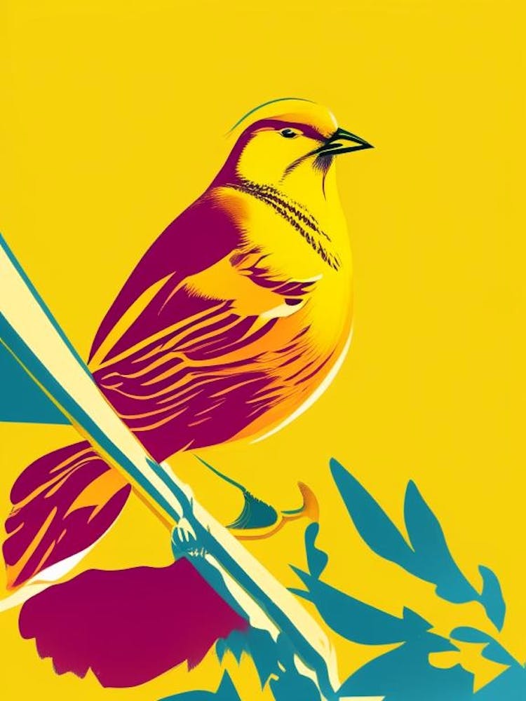 Yellowhammer Pop Matisse Bird