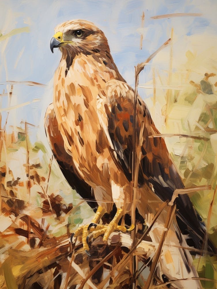 Bird Painting Hawk 3