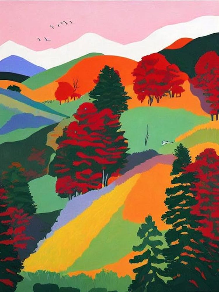 Tierra Del Fuego National Park 1 Argentina Abstract Colourful