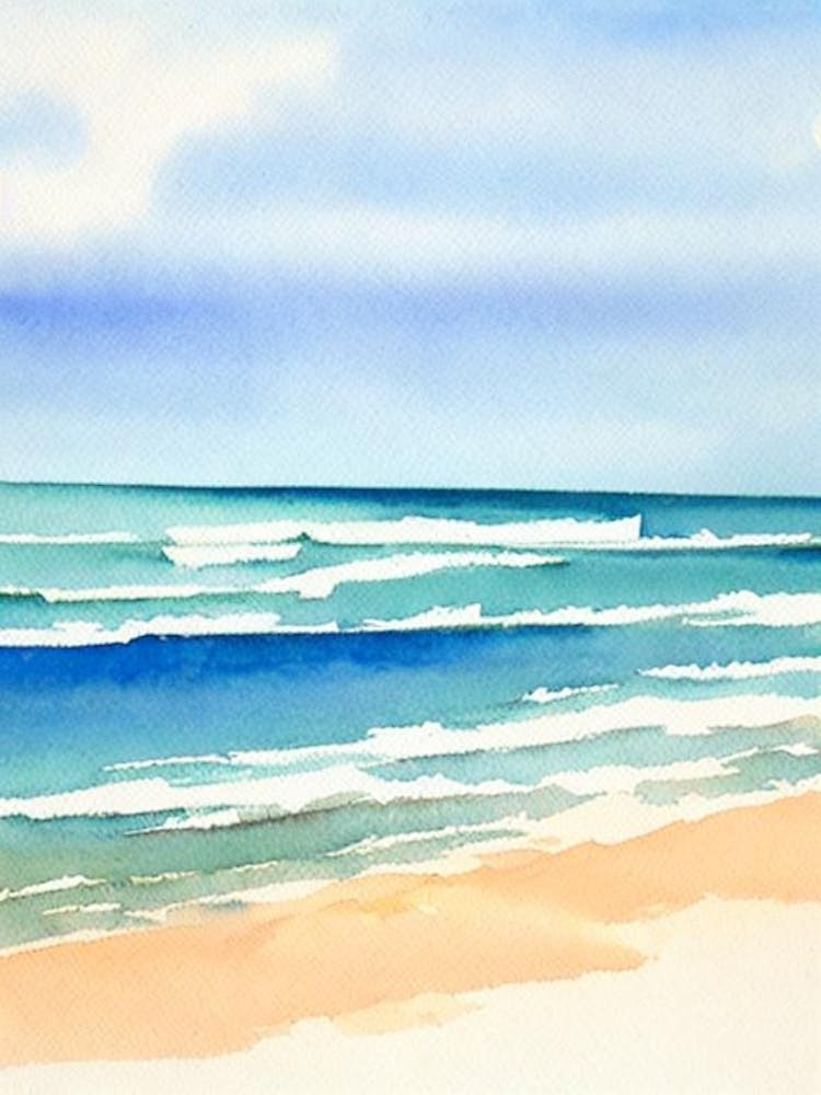 Greenmount Beach, Australia Watercolour