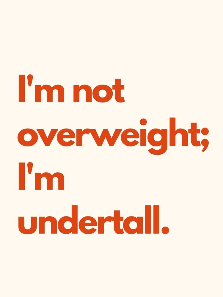 Undertall Kitchen Typography Cream Red