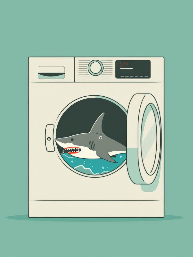 Shark In Washing Machine