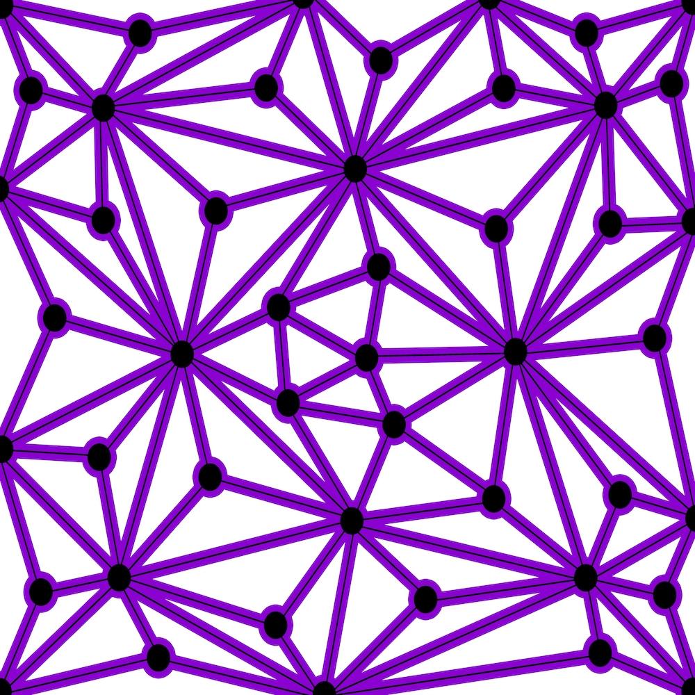 Purple And Black Dots