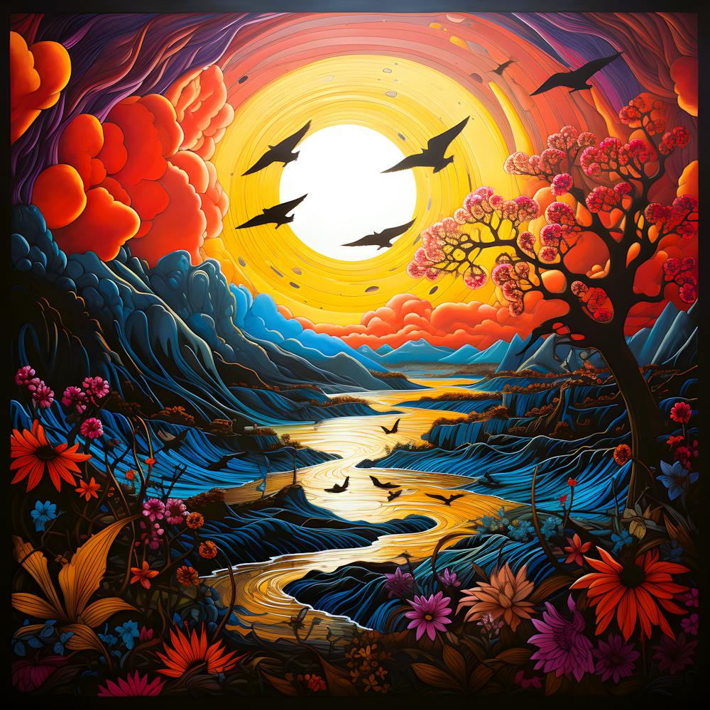 Whispering Feathers Birds Amongst The Trees