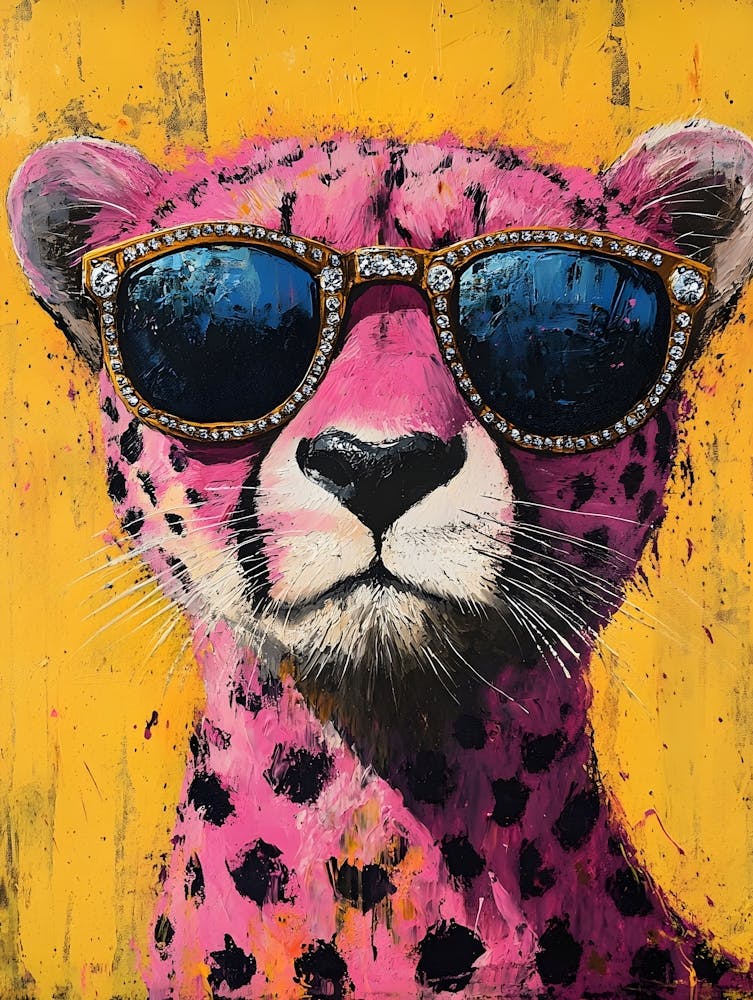 Gepard mit Sonnenbrille 3