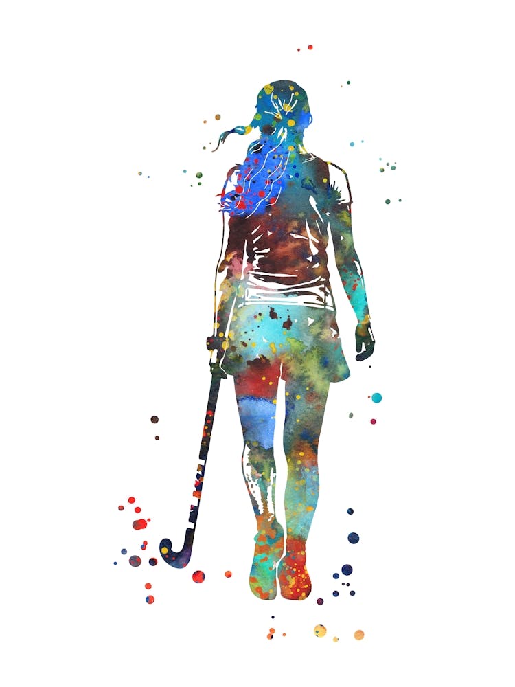 Field Hockey Player Girl