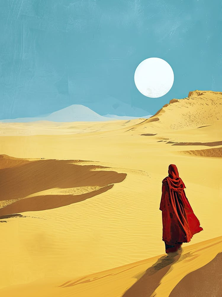 Man Walking In The Desert, Minimalism