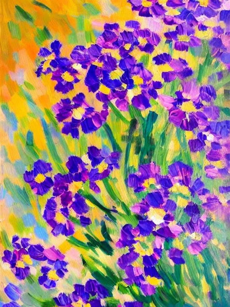 Queen Anne'S Lace Floral Print Abstract Block Colour 1 2 Flower