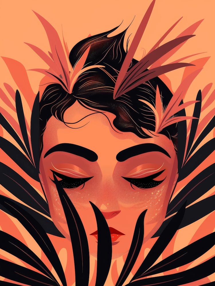 Girl With Leaves 6