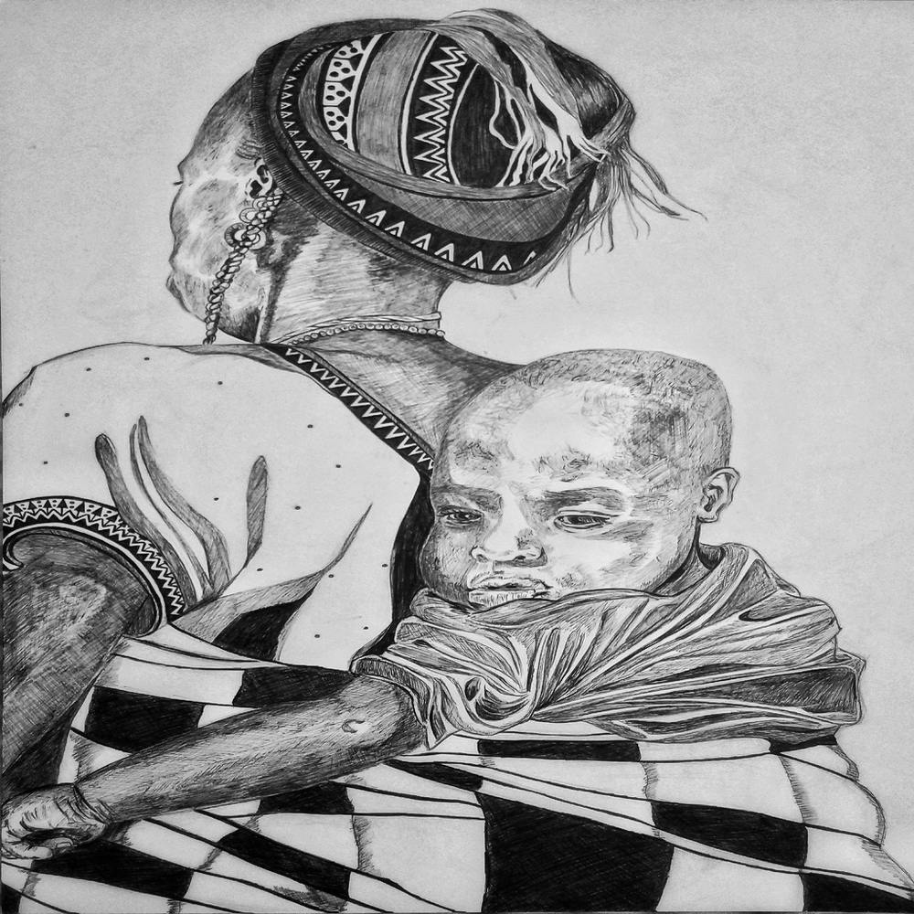 African Mother And Child