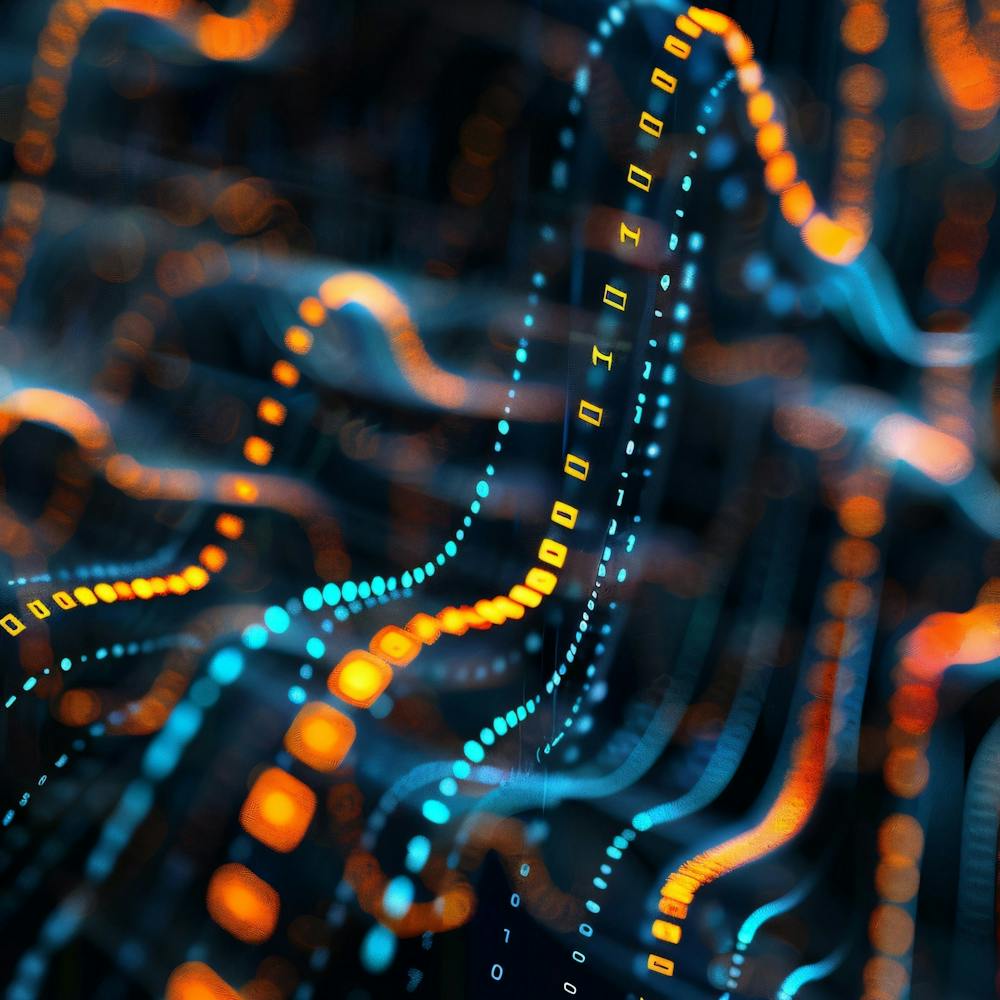 Abstract Digital Wave Pattern