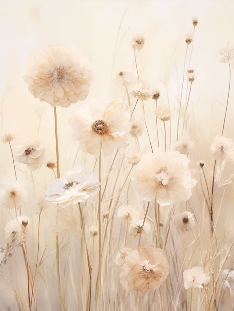 Boho Getrocknete Blumen Skabiose 2