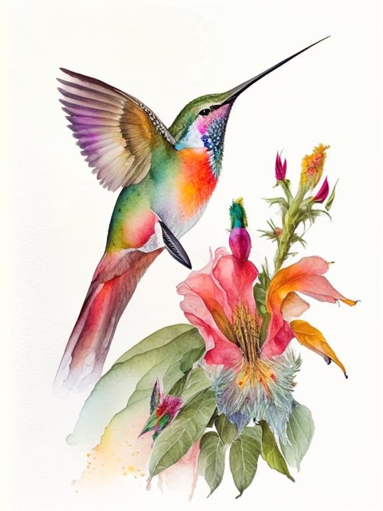 Allen S Hummingbird Cute Neon 2