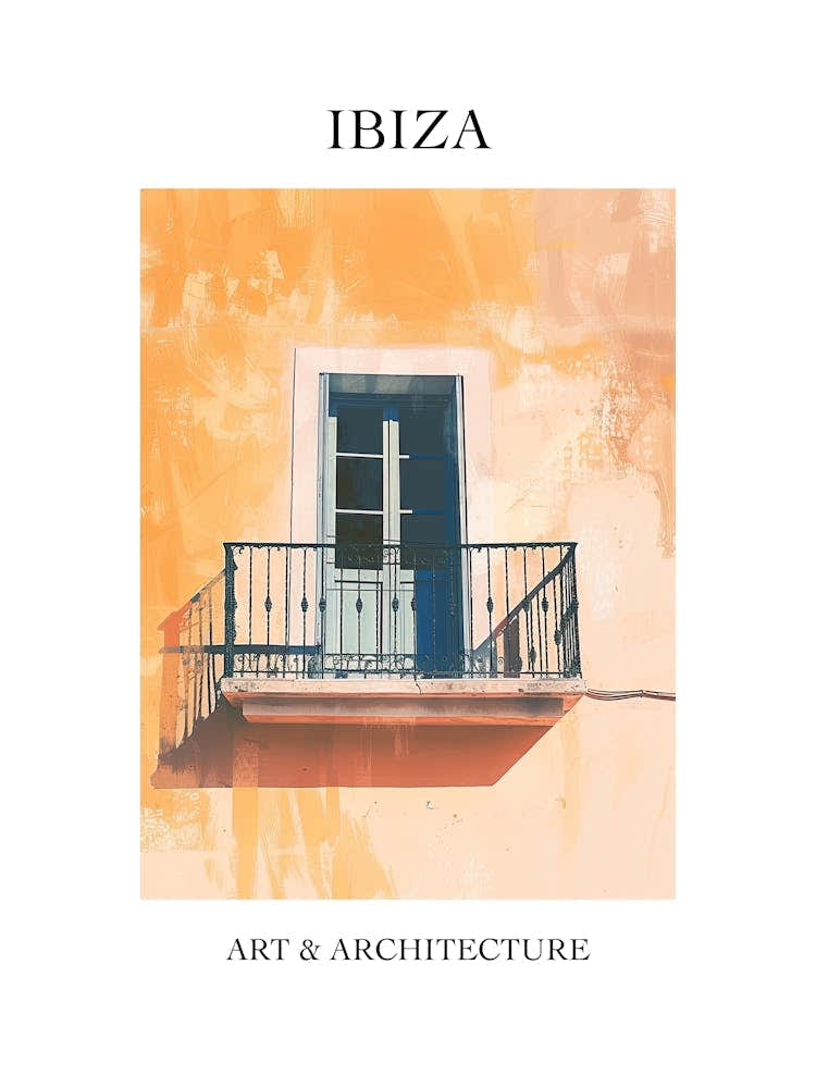Ibiza Travel And Architecture Poster 3
