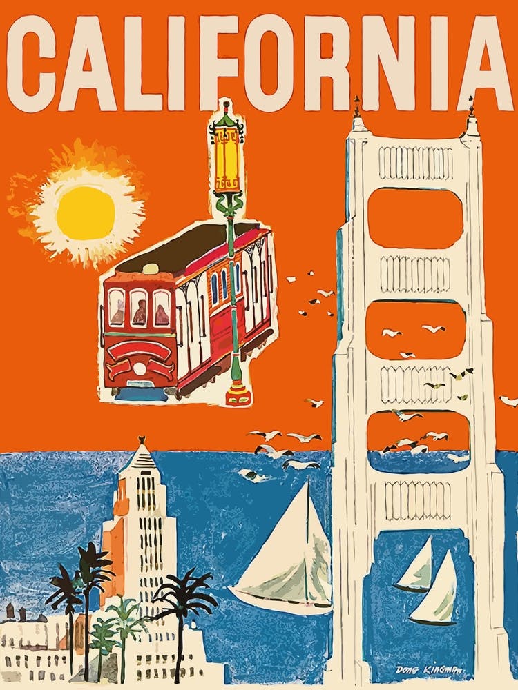 California, Collage Of San Francisco Attractions