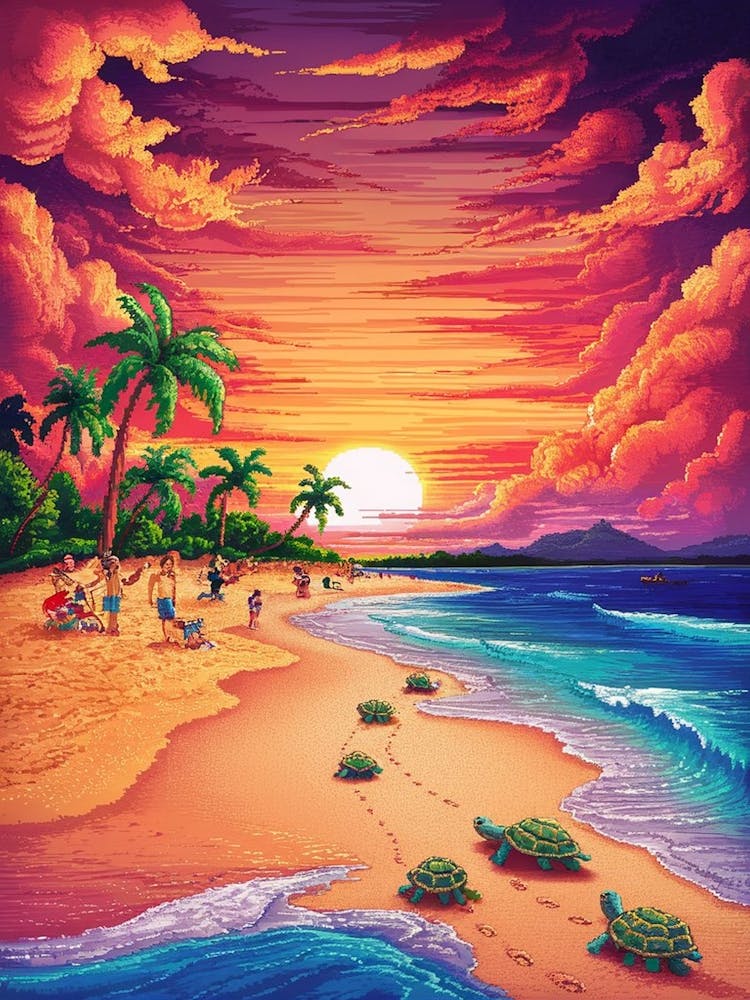 Sonnenuntergang am Strand 15