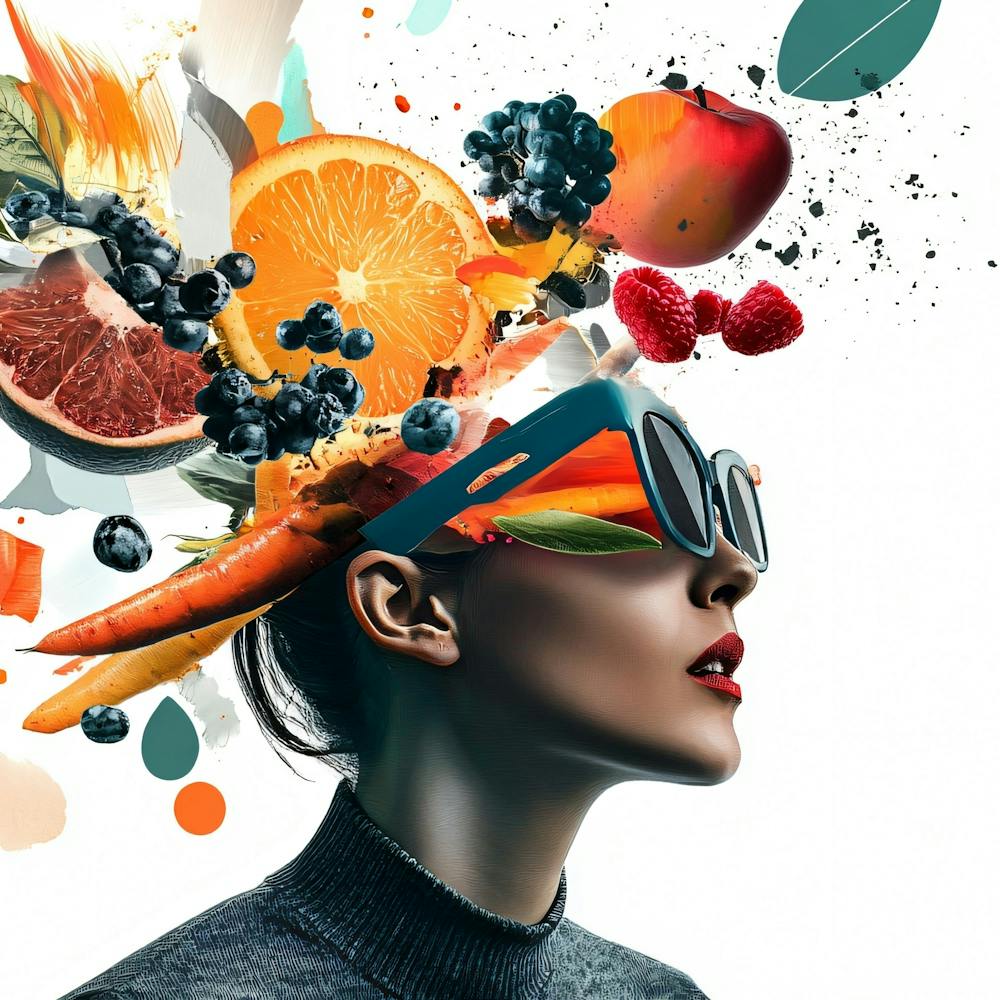 Woman With Fruit On Her Head