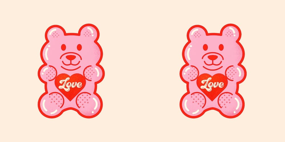 Large Love Jelly Bear