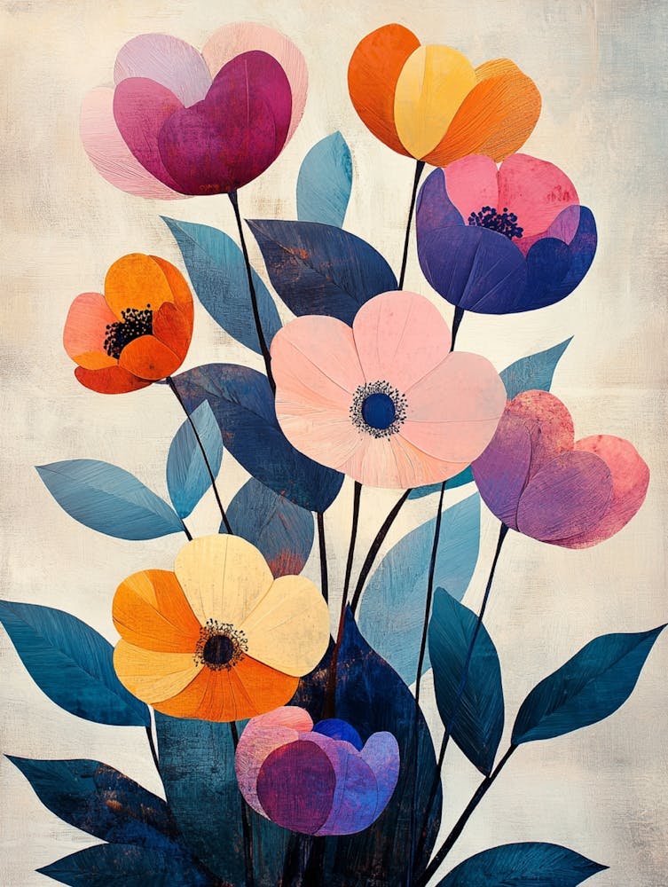 Fleurs, Impression sur Toile 12