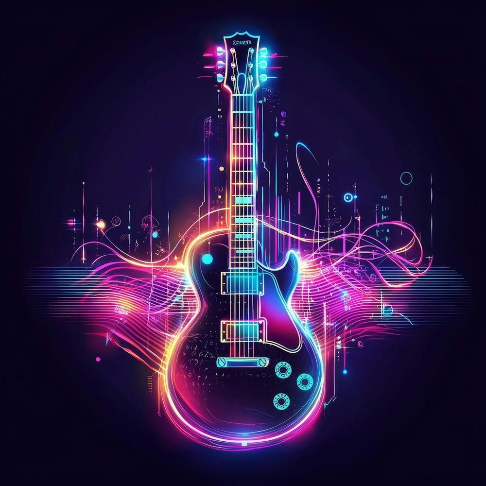 Neon Guitar