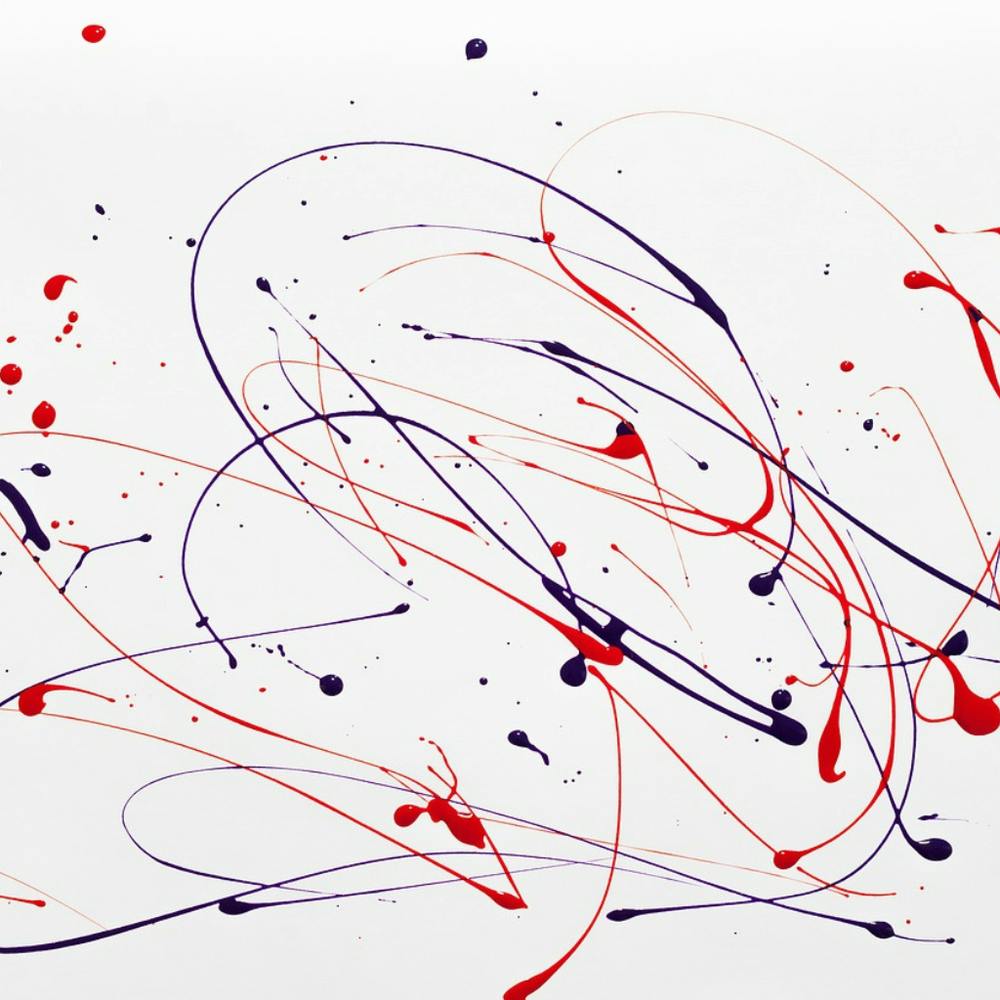 Abstract Splatter Painting