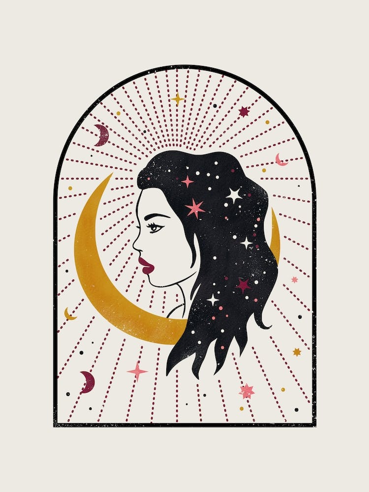 Girl With A Moon