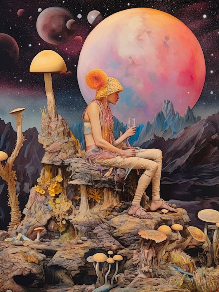Collage Lune Champignon