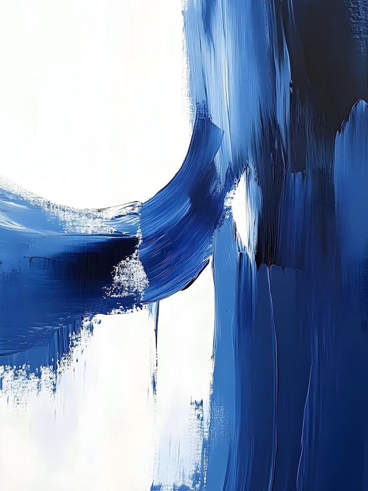 Abstract Blue Painting