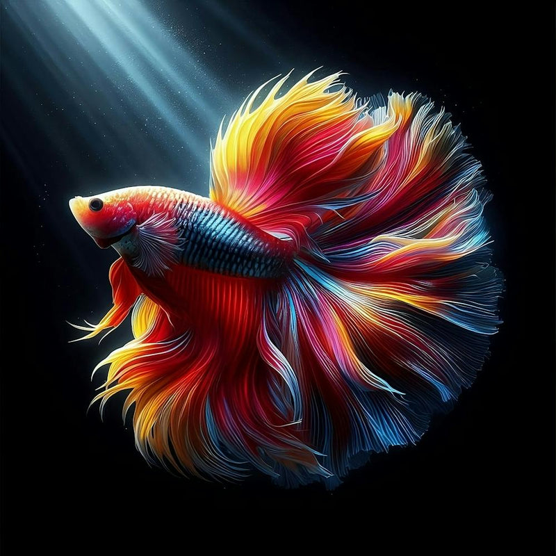 Red Siamese Fighting Fish