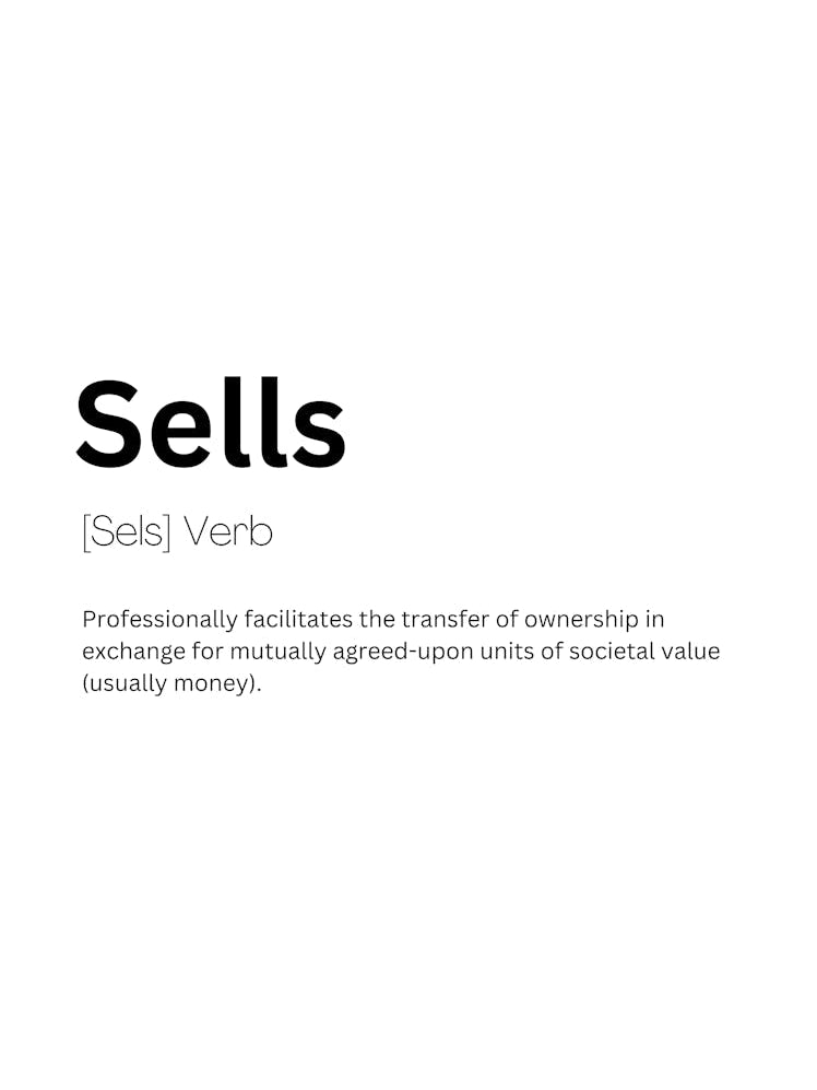Sells Definition Meaning