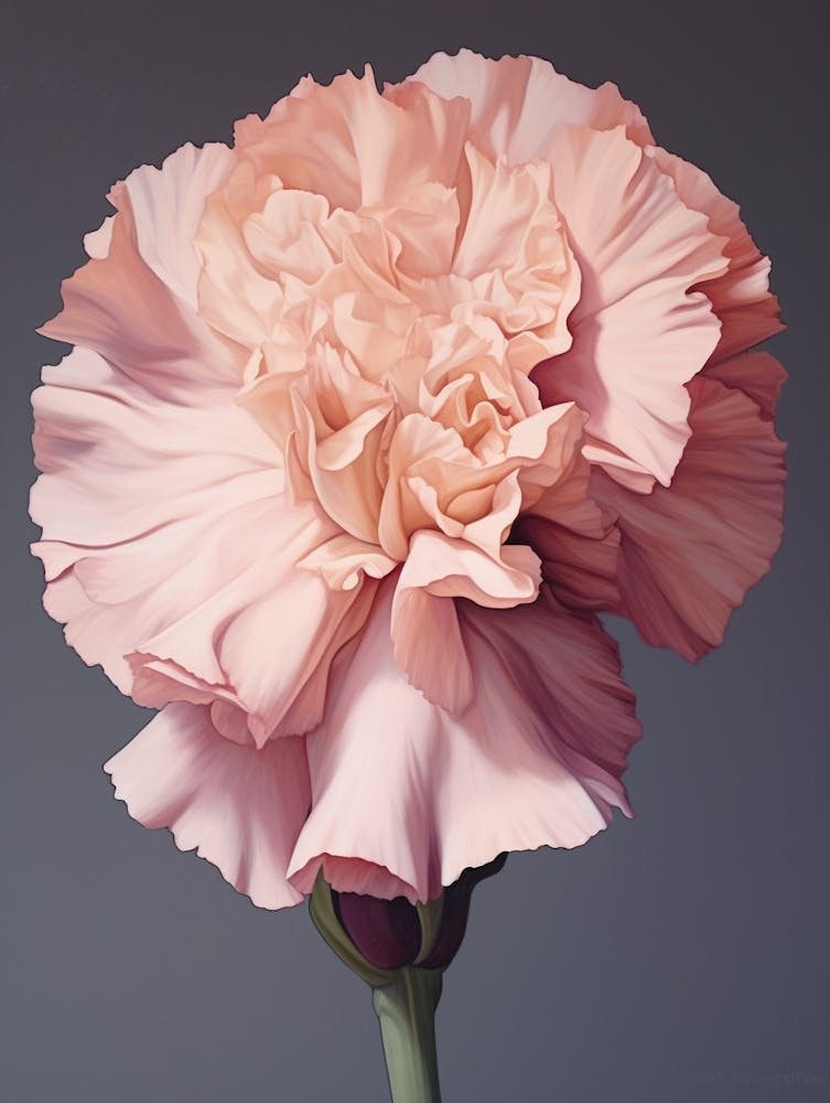 Floral Illustration Carnation Dianthus 4