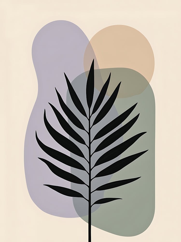 Modern Minimalist Botanical with Beige Accents