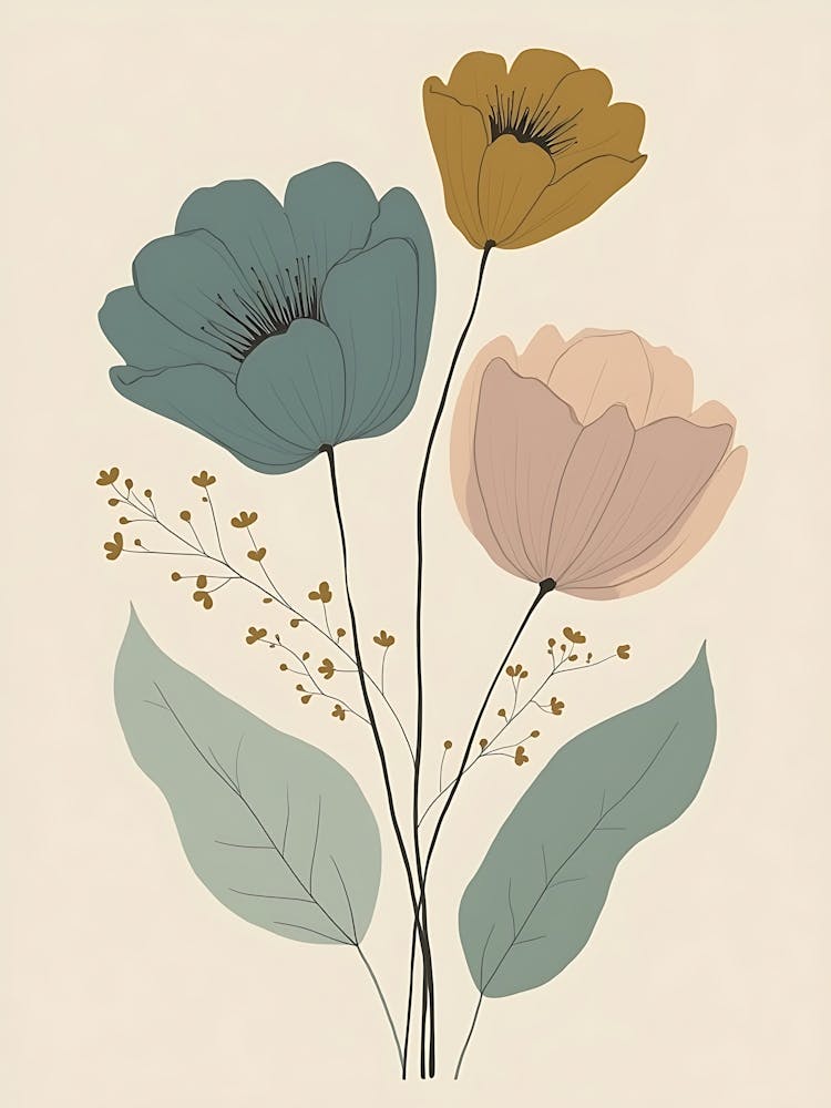 Vintage-Style Botanical Soft Palette