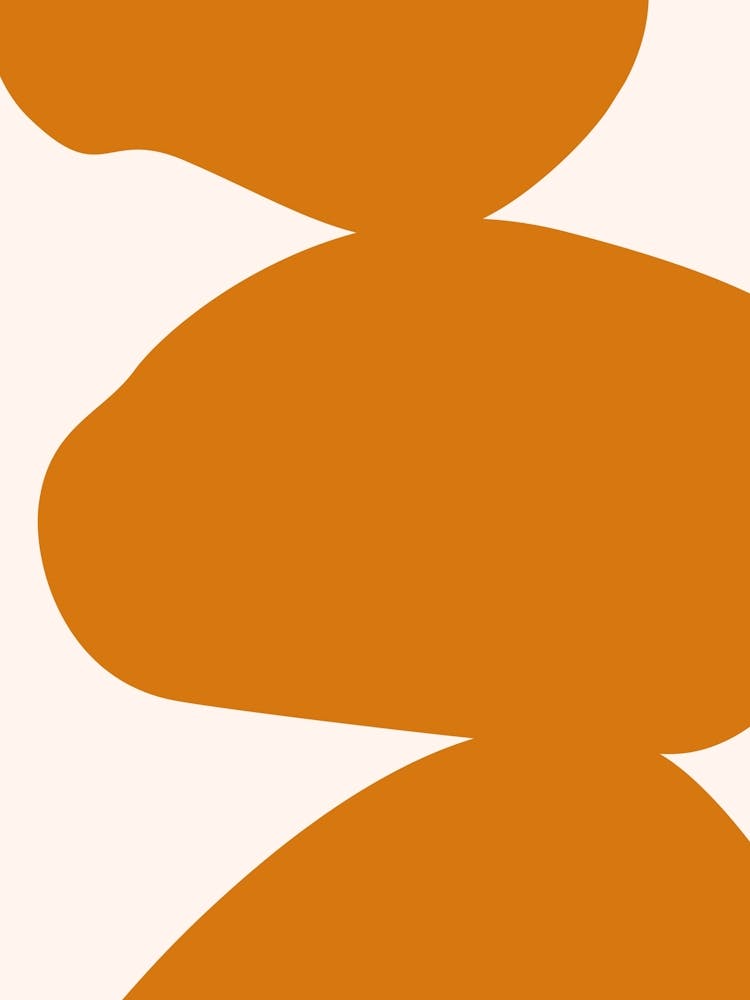 Abstrakte Bauhaus-Formen 2 Orange