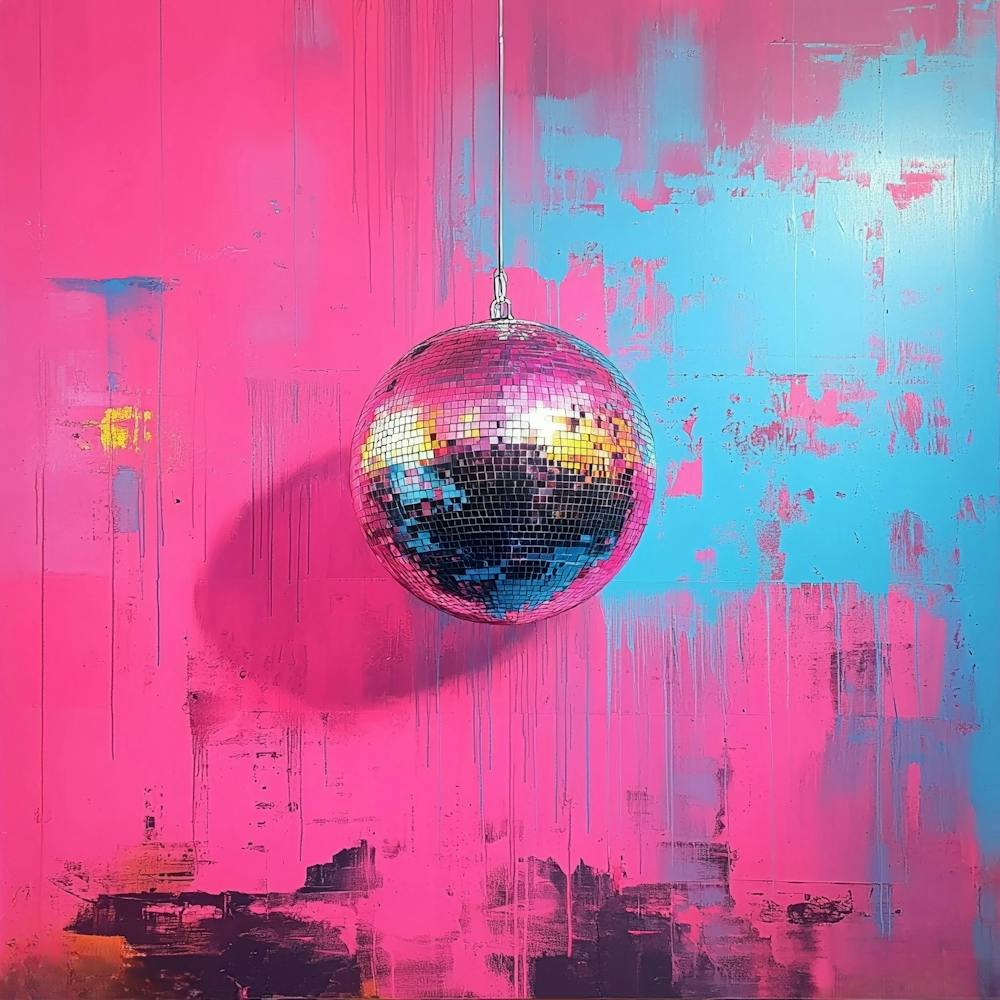 Disco Ball Canvas Print Art 2