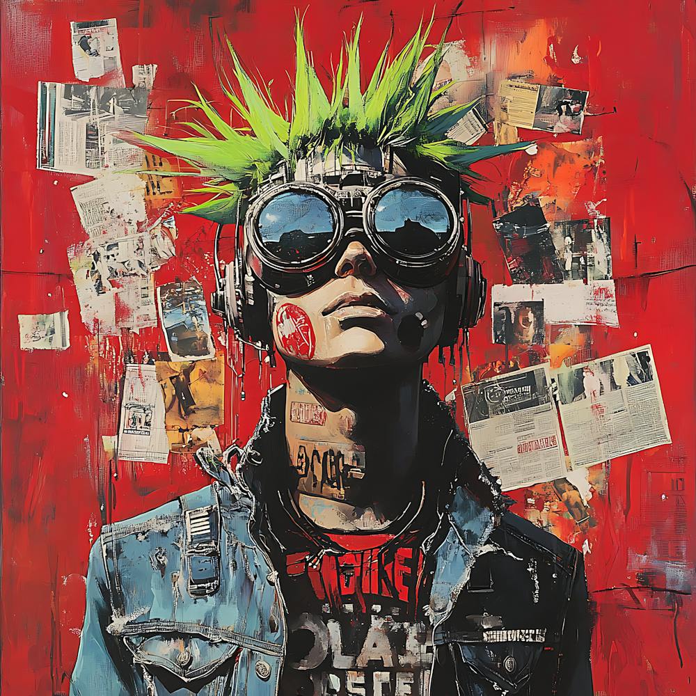 Android Punk Graffiti Artwork Background 1