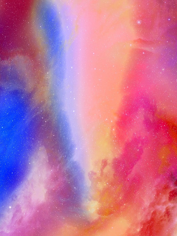 Synthwave neon space #2 - Abstract Nebula
