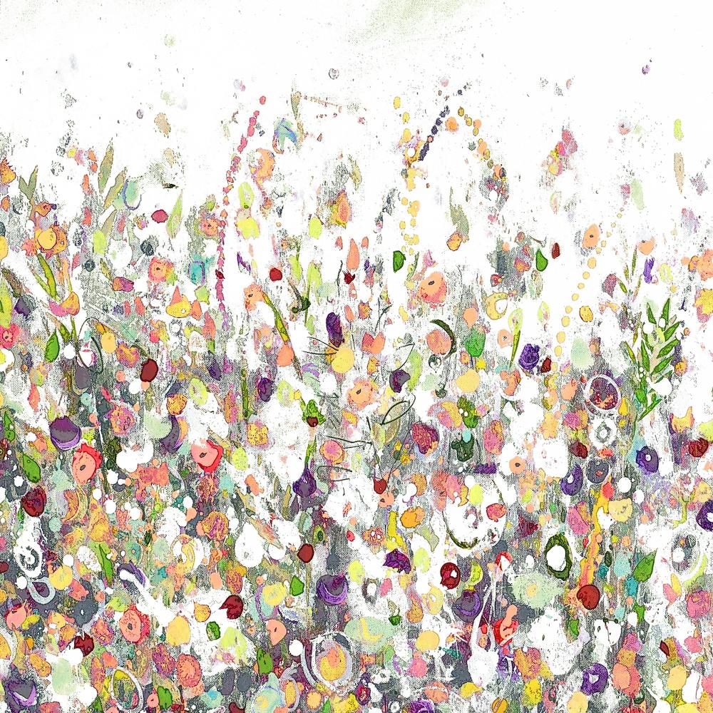 Orange Yellow Floral Meadow