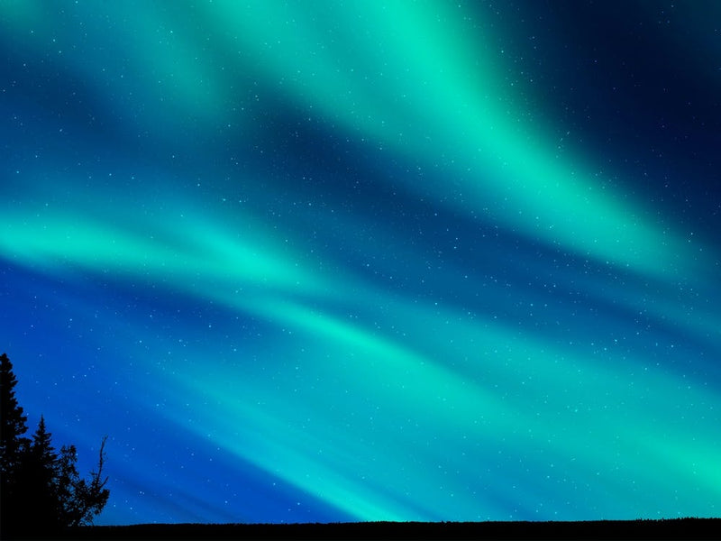 Aurora neon landscape #2
