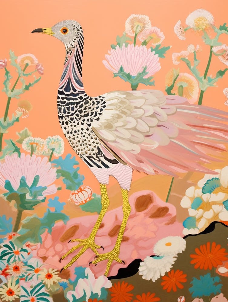 Maximalist Bird Painting Roadrunner 3
