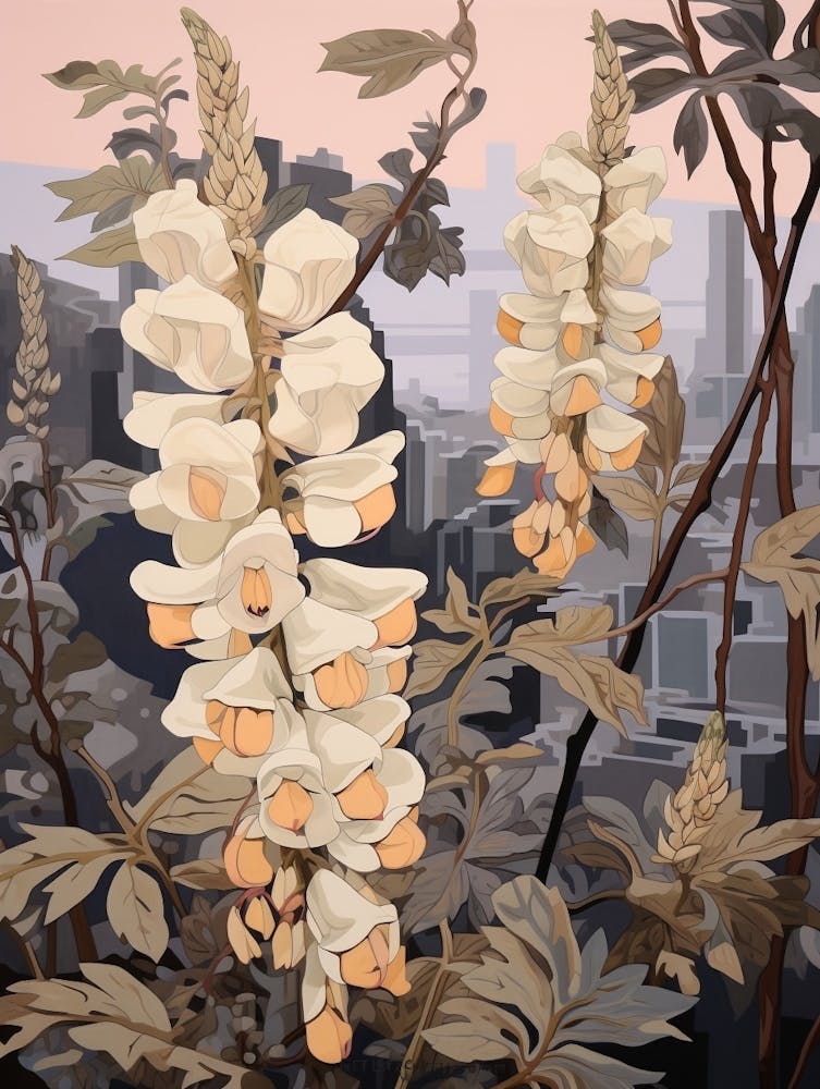 Aconitum 4 Flower Painting