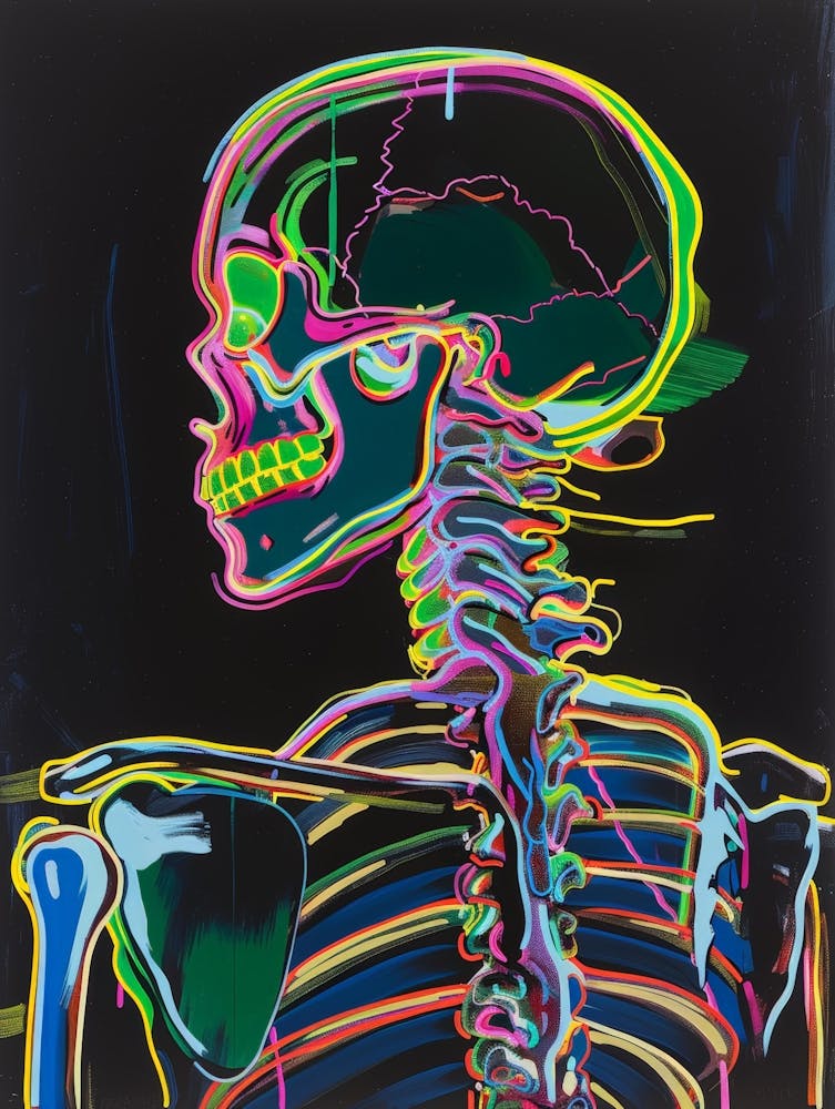Neon Skeleton