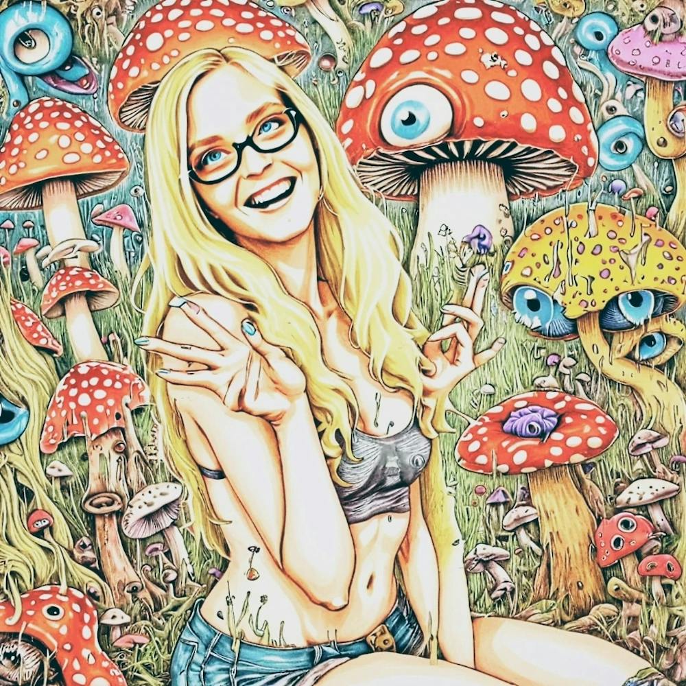 Psychedelic Girl on a soul journey.