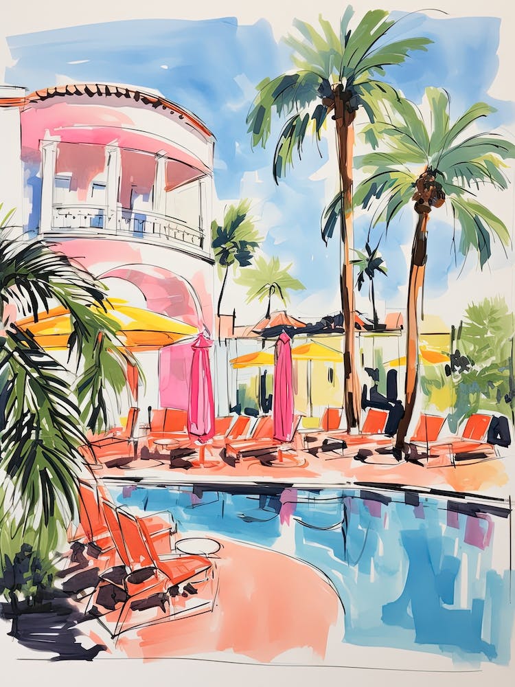 The Ritz Carlton Bacara, Santa Barbara   Santa Barbara, California   Resort Storybook Illustration 8