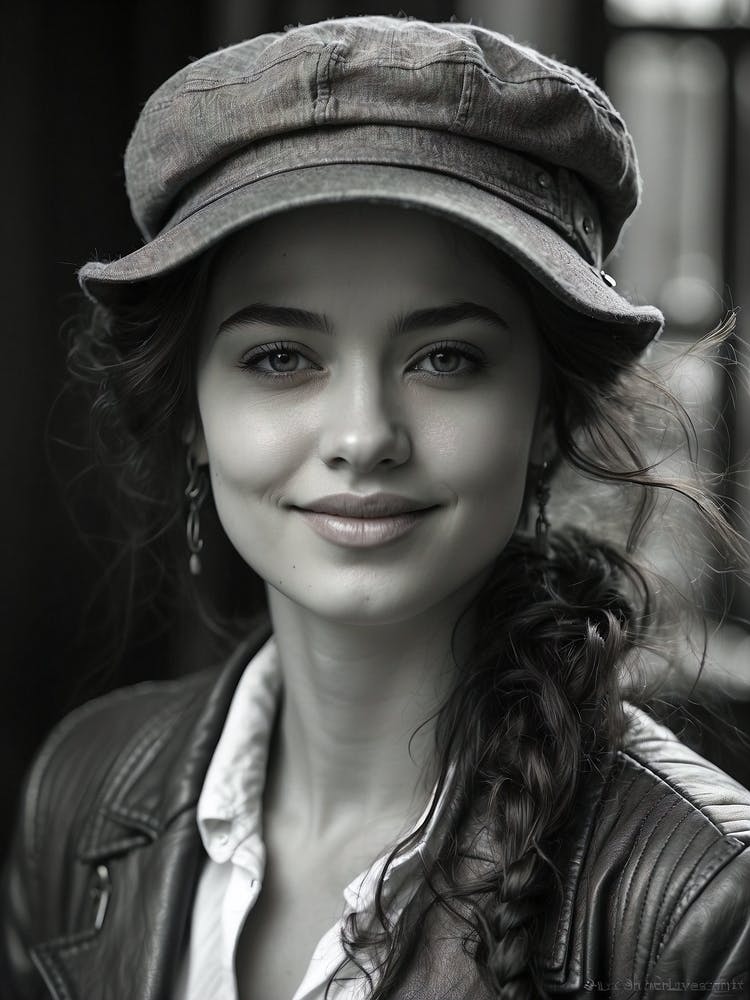 Black And White Portrait