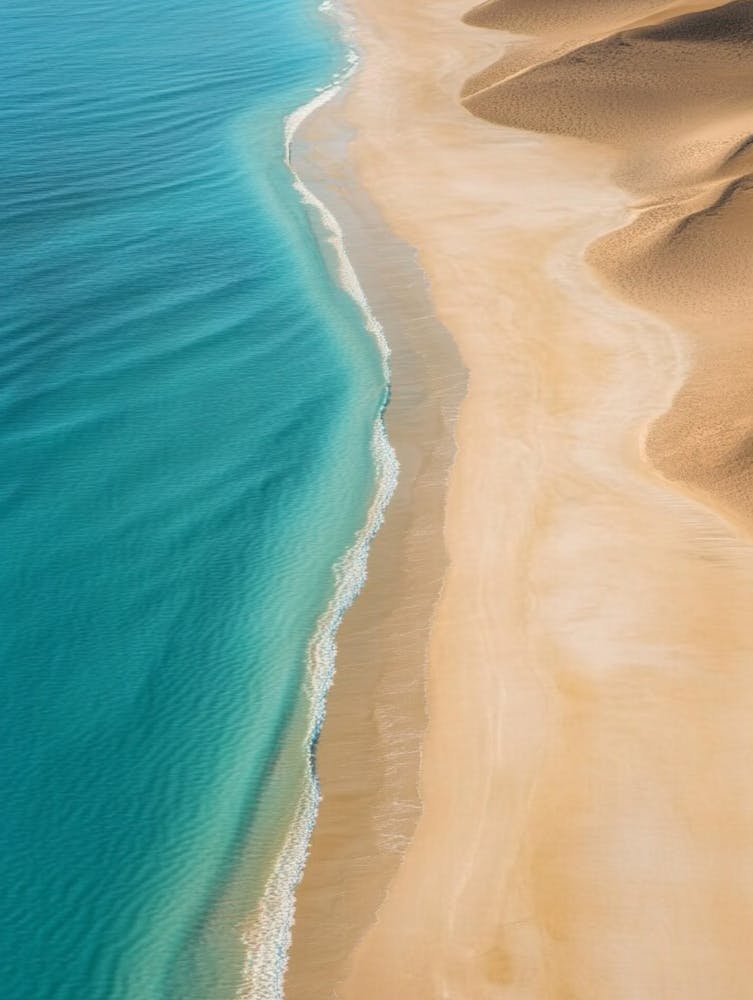 Sand Dunes On The Beach